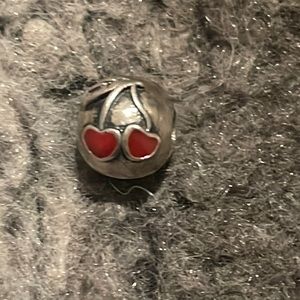 Retired Pandora clip charm with cherries